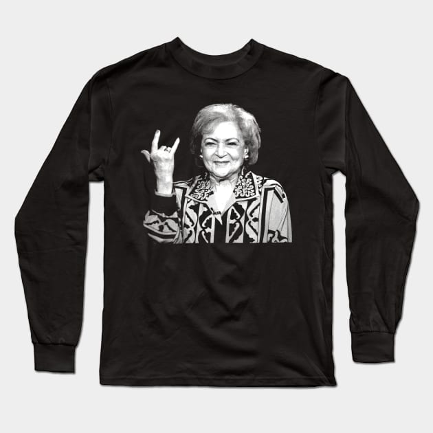 Betty White /// Punk Long Sleeve T-Shirt by HectorVSAchille